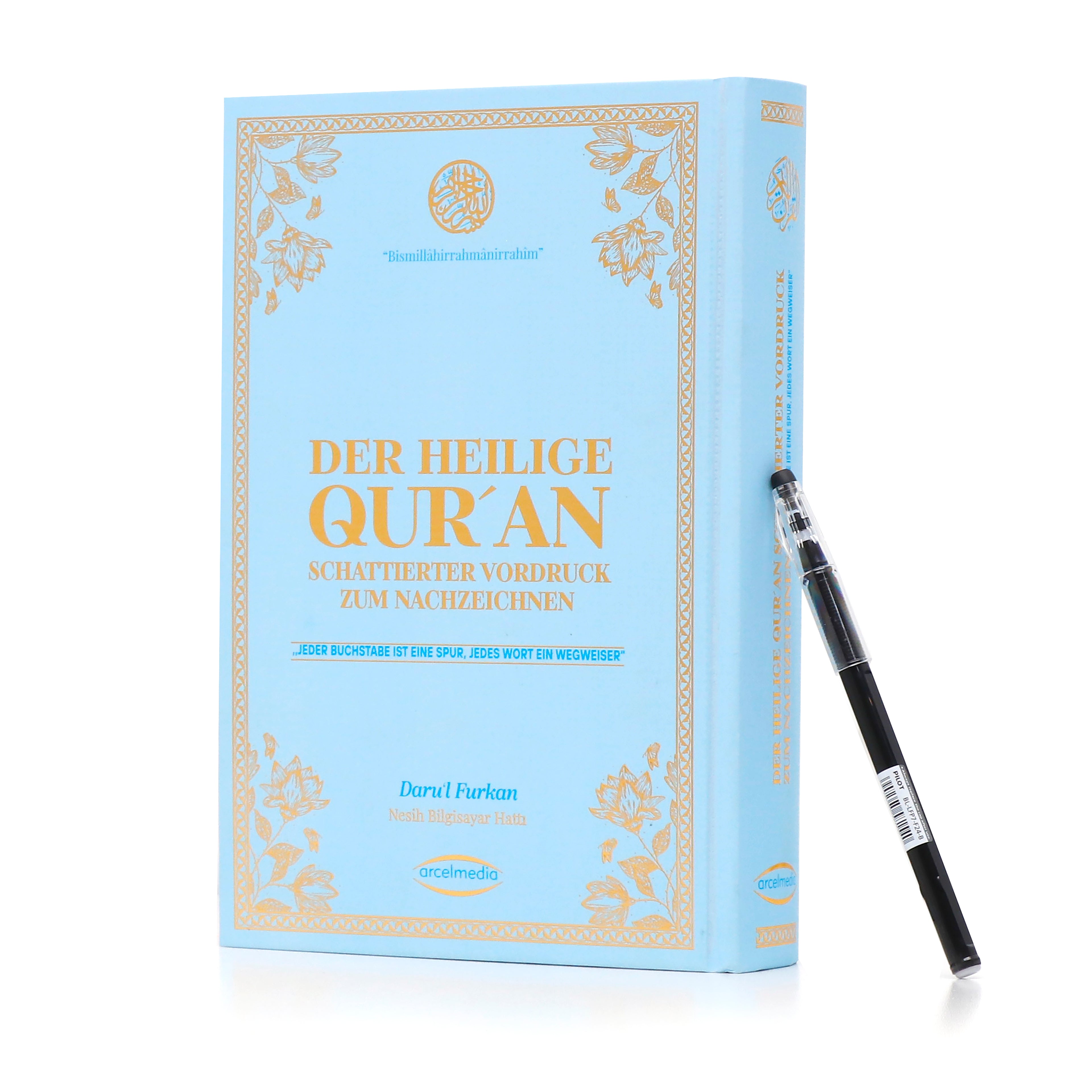 Quran zum nachschreiben Blaue deutsch Arcelmedia