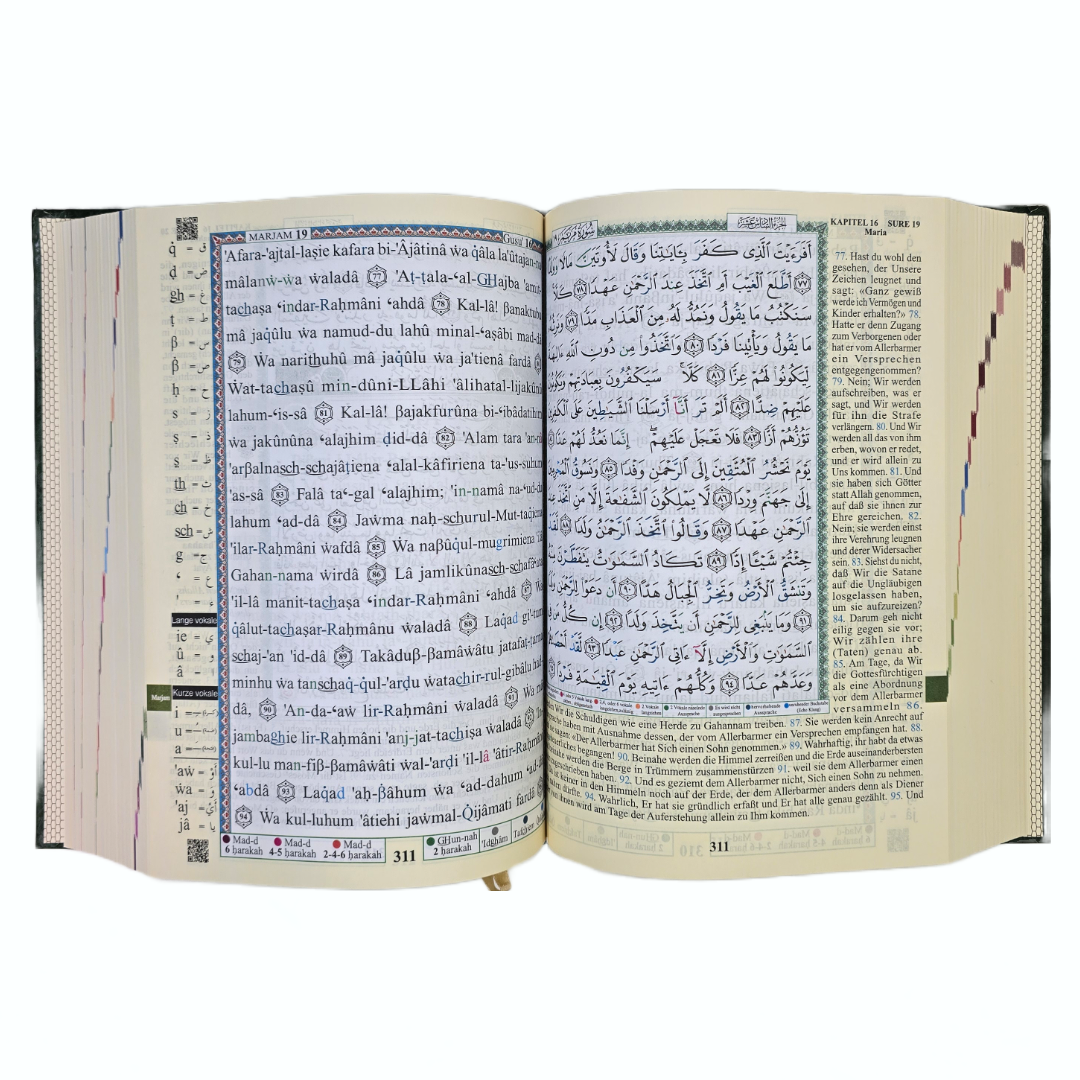 Tajwed Quran auf Deutsch