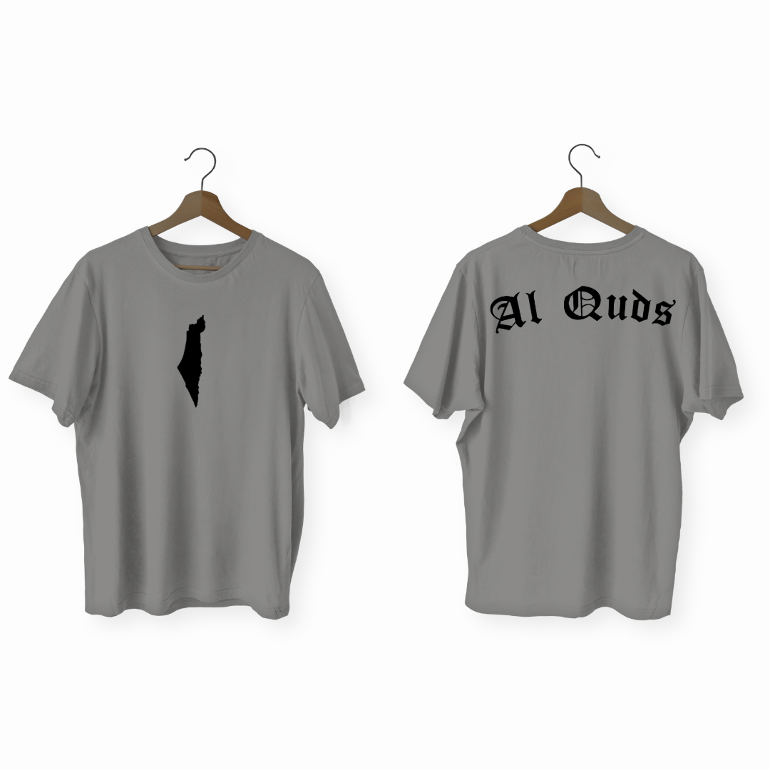 AL Quds T Shirt grau Asr Store 