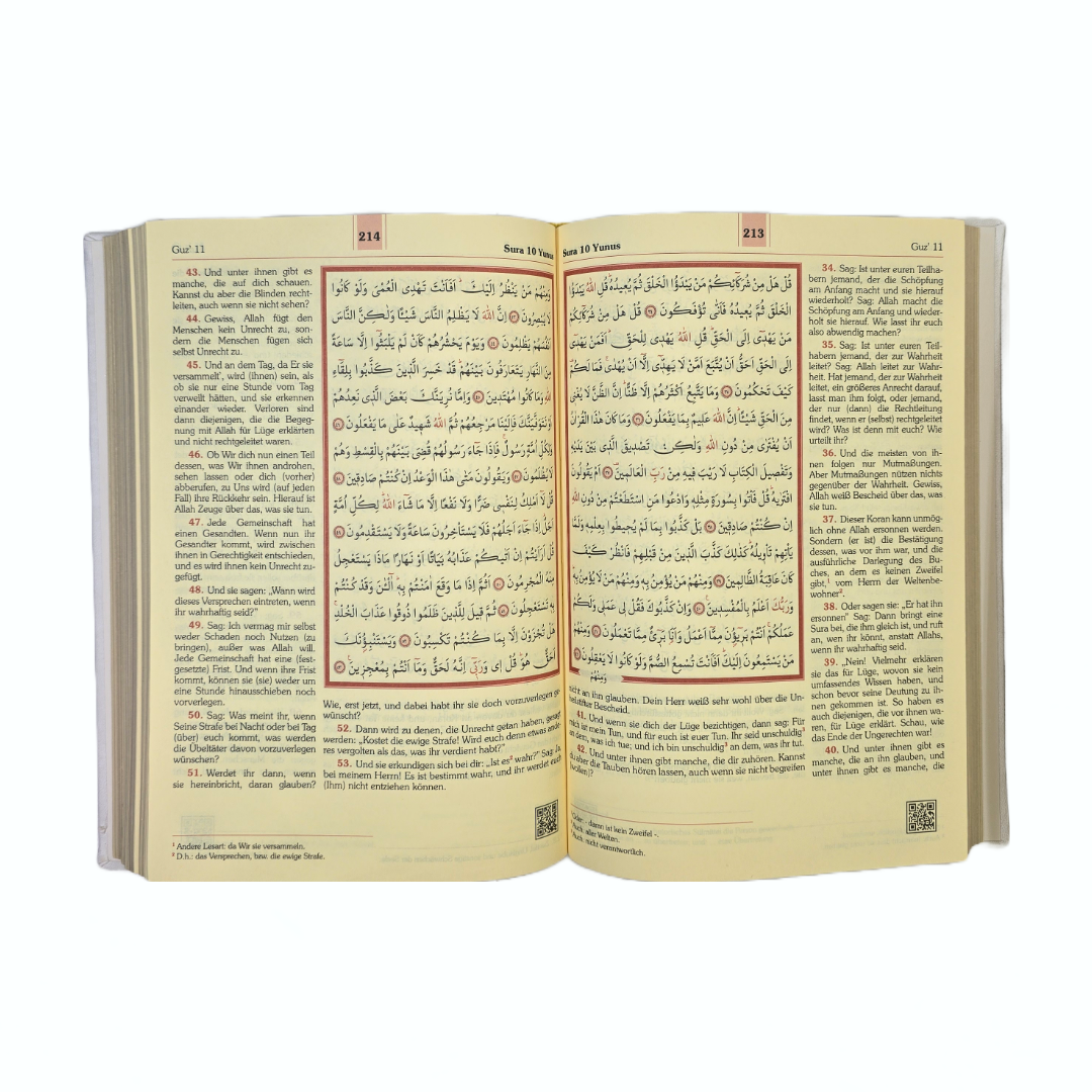 Al-Qur'an al-Karim - Frank Bubenheim mit QR-Code Kunstledercover