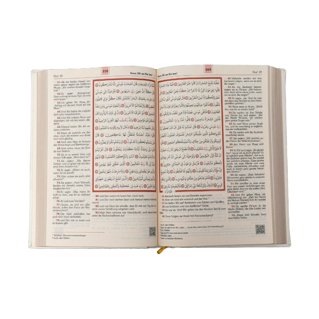 Al Quran Al Karim Frank Bubenheim  Arcelmedia Verlag  offene Seite Perspektive