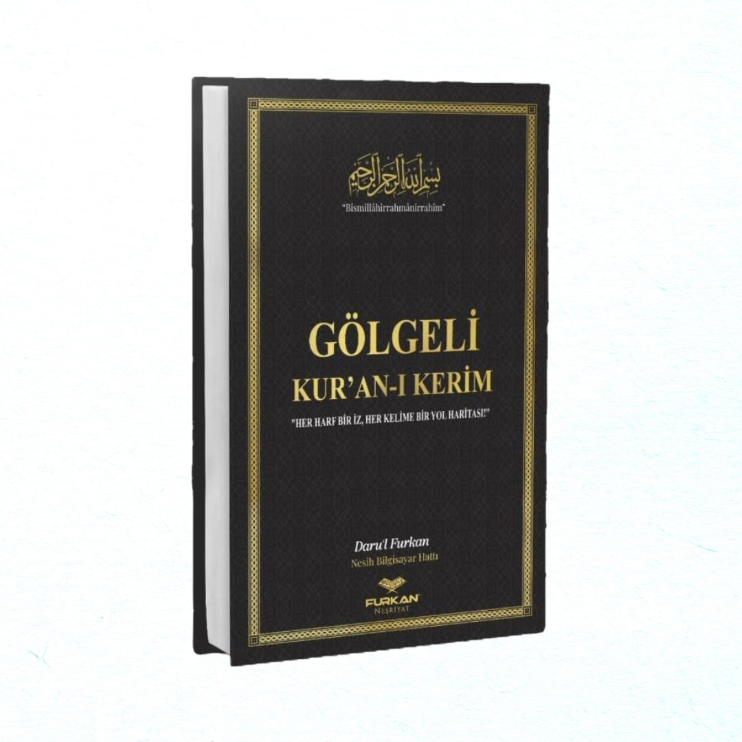 Gölgeli Kuran zum Nachschreiben schwarz