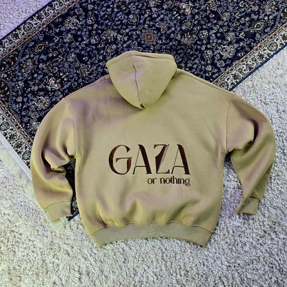Gaza or nothing beige hinten 