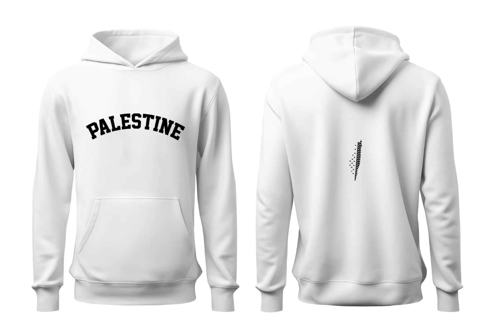 Palästina Hoodie weiss Asr Sore