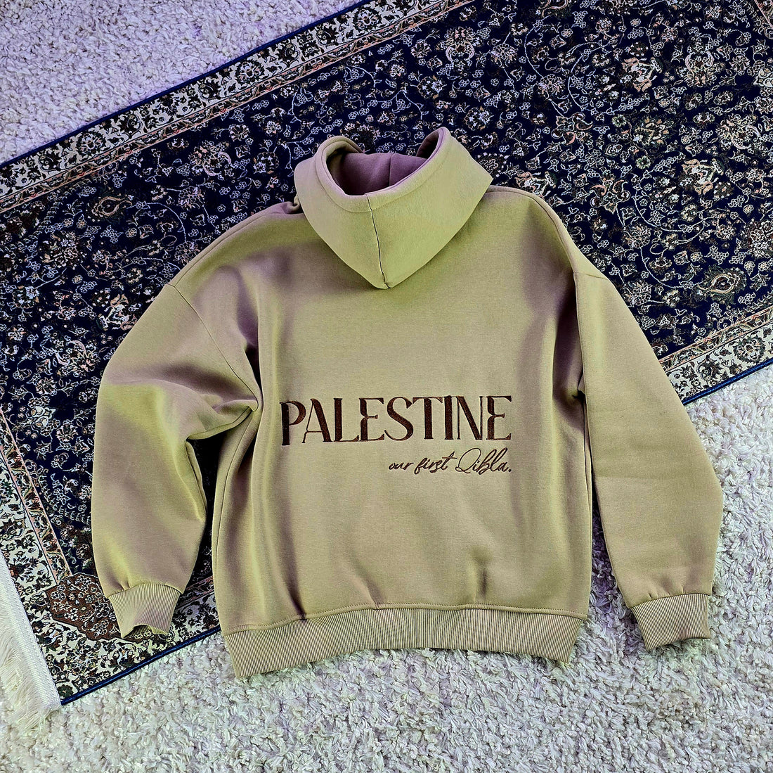 Palestina jacke beige hinten 