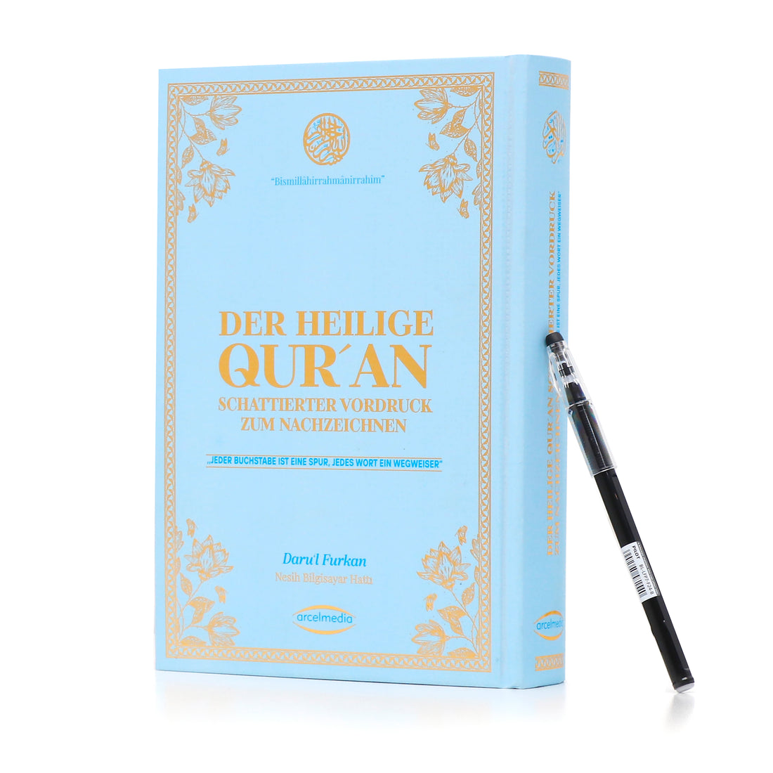 Quran zum nachschreiben  Blaue deutsch Arcelmedia 