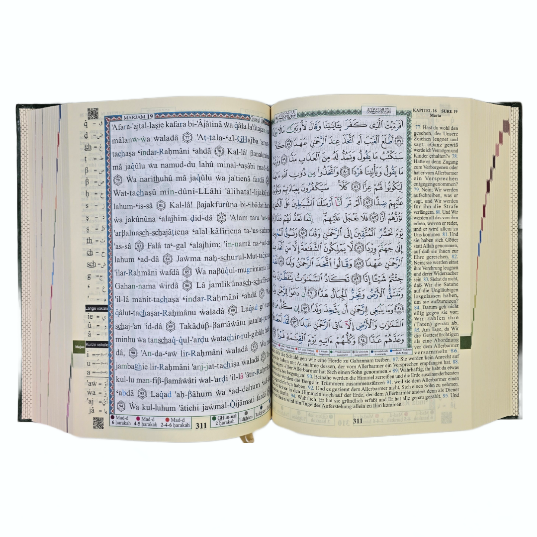 Tajwed Quran auf Deutsch 