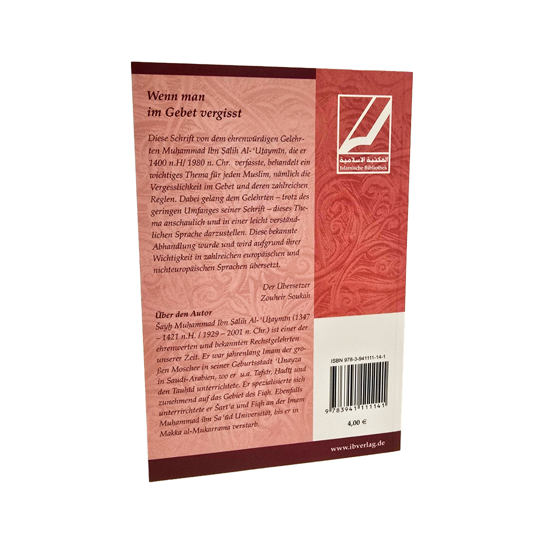 Wenn man im Gebet vergisst hinten