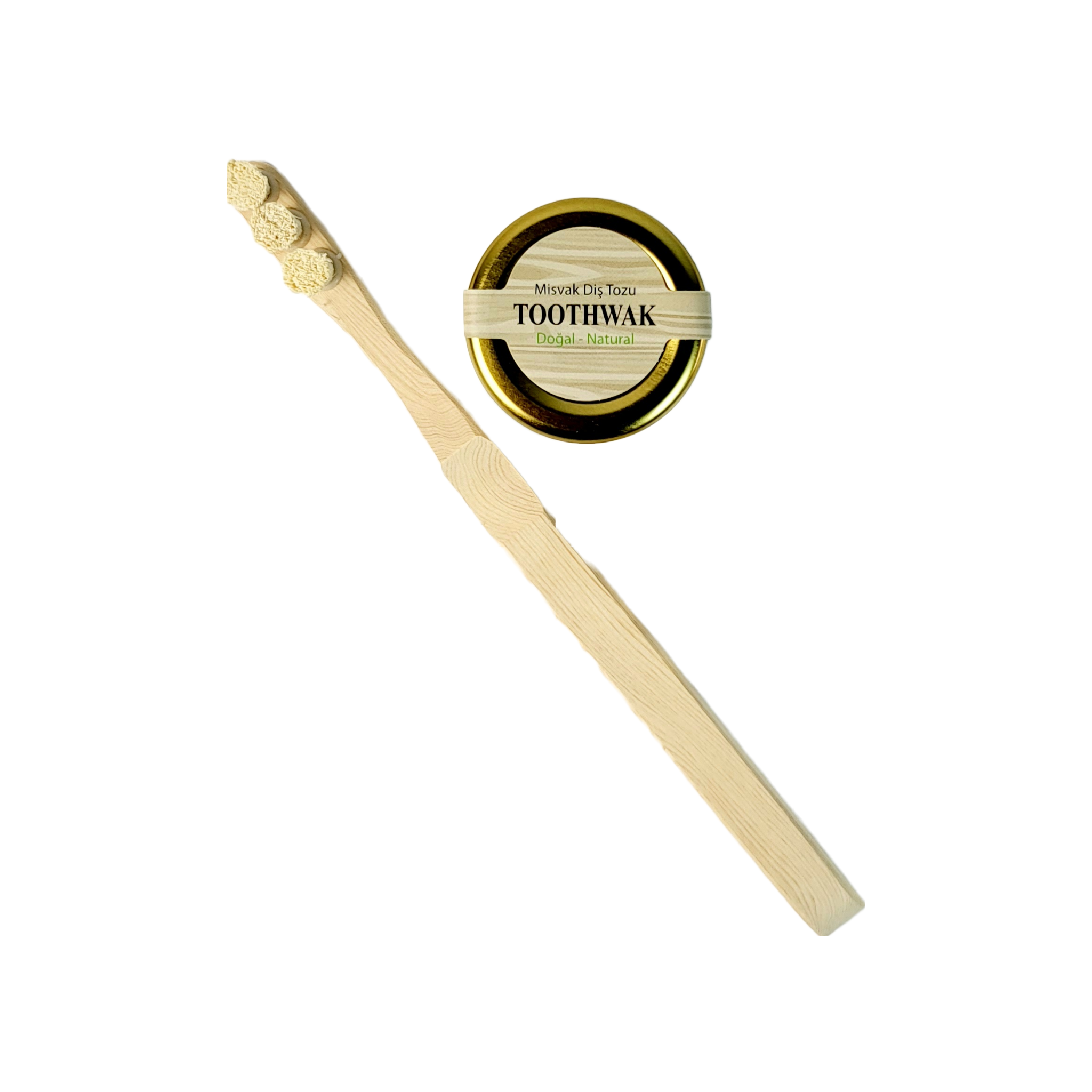 Miswak Organik Zahnbürste &amp; Organik Zahnpulver Set ASR Store